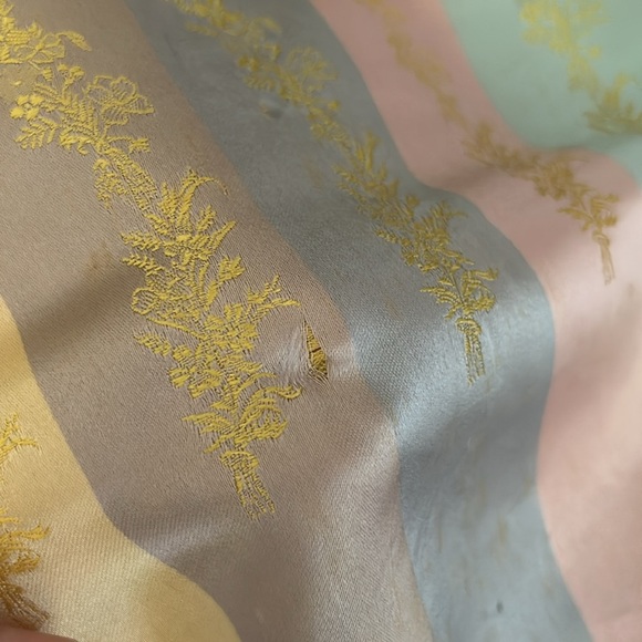 Vintage Rhodes scarf made in France acetate pastel colors - Picture 4 of 7